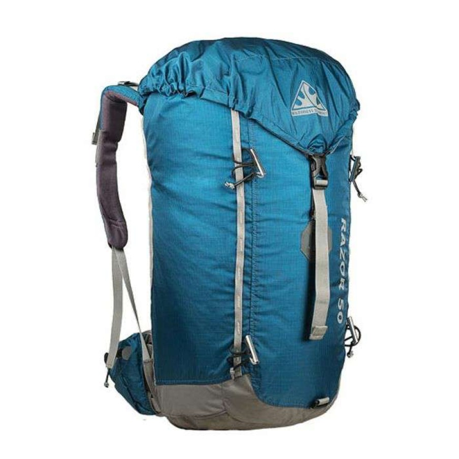 Hiking Backpacks * | Hot Sale Wilderness Equipment Razor 50 Trekking Pack Blue